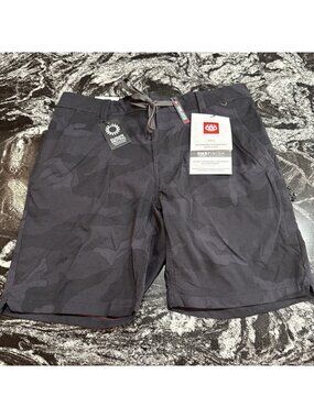 686 Everywhere Featherlight Chino Shorts Black Camo Mens Size 30 NWT